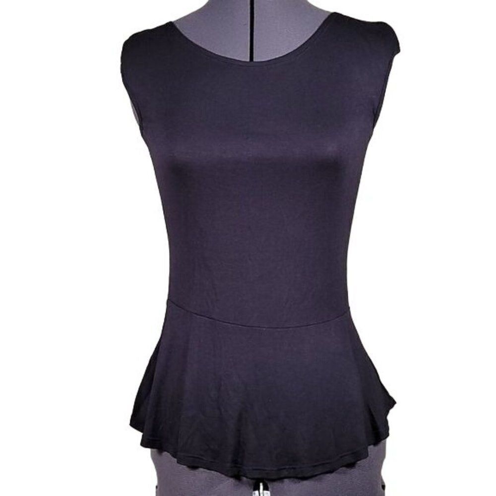 NWOT Kokoon Black Skirted Tank Top Sz XS